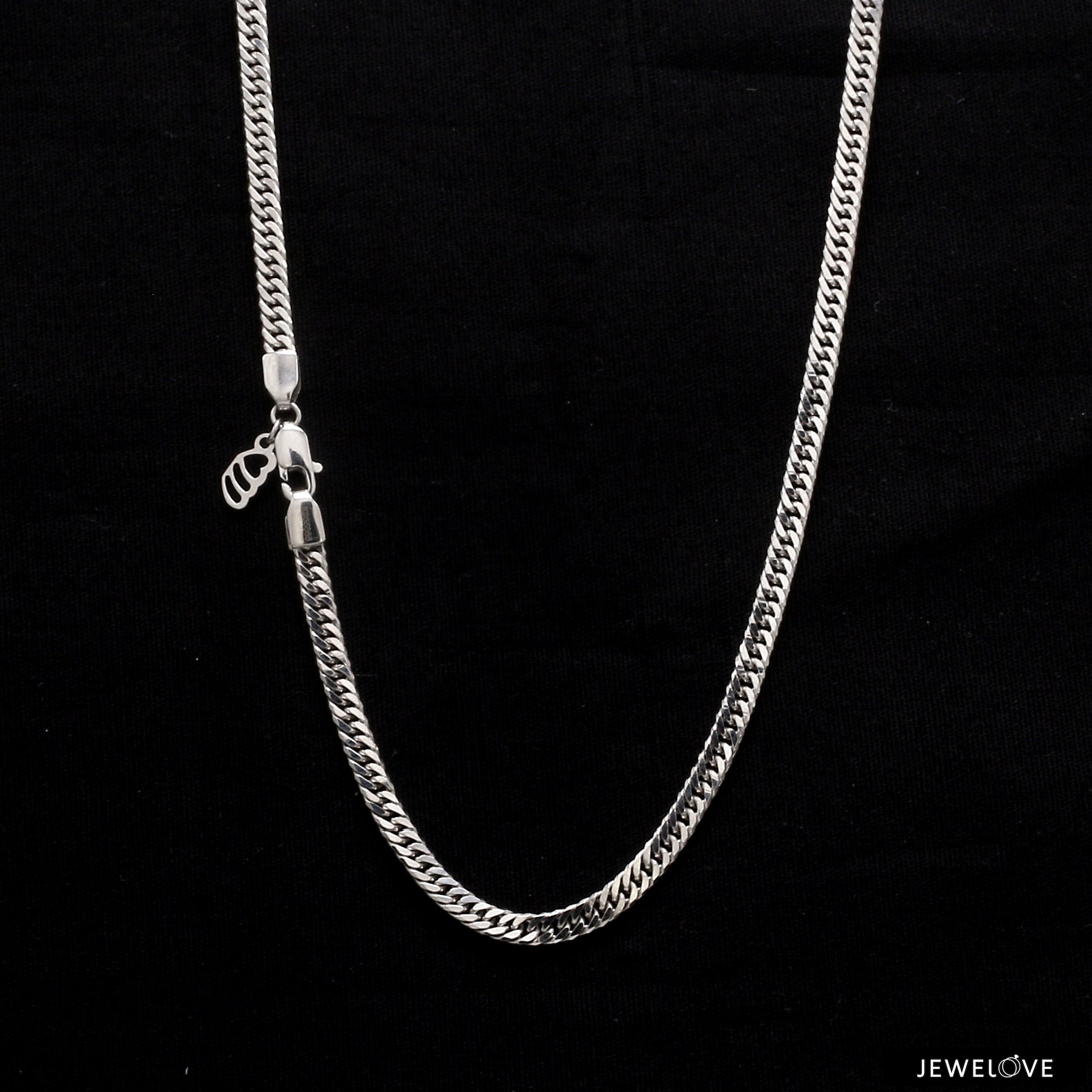3.5mm Japanese Platinum Cuban Chain for Men JL PT CH 1005   Jewelove