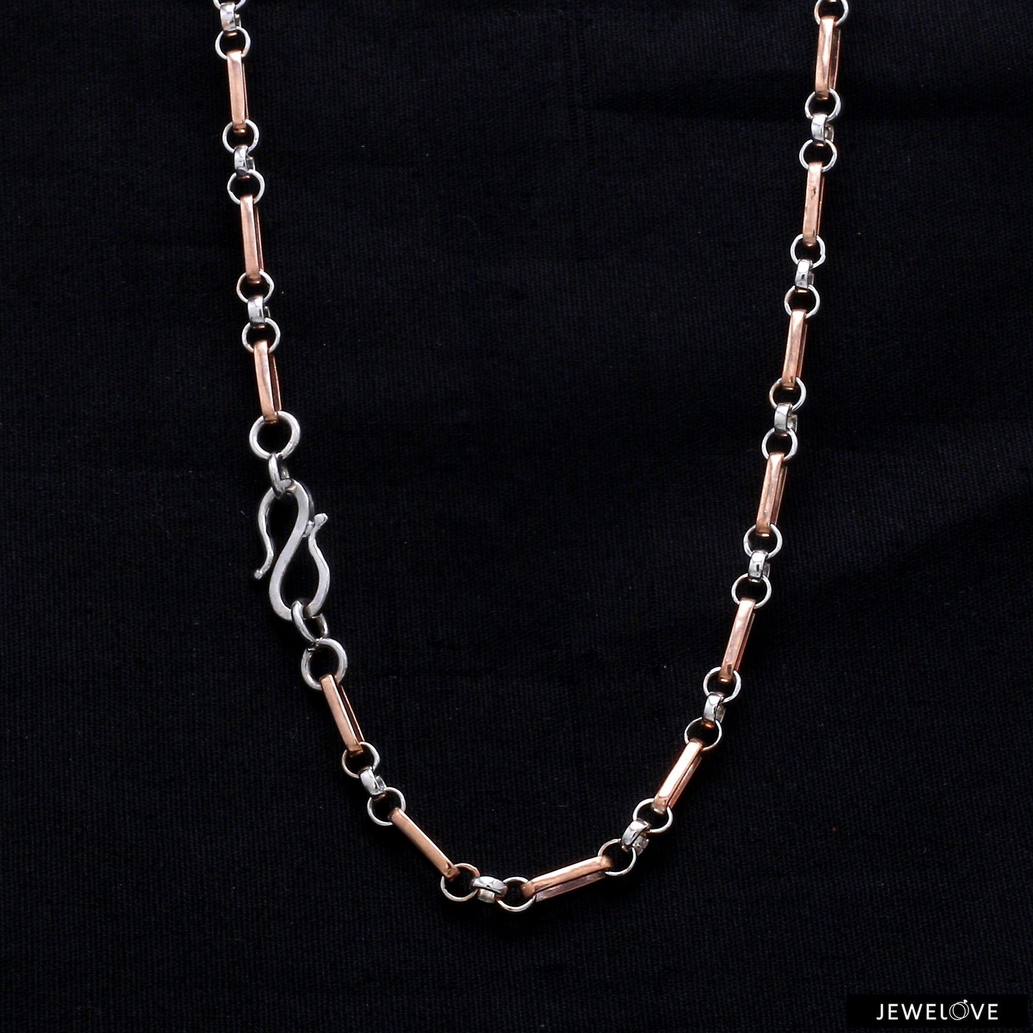 Platinum + Rose Gold Chain for Men JL PT CH 1029