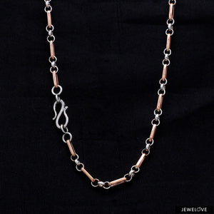 Platinum + Rose Gold Chain for Men JL PT CH 1029