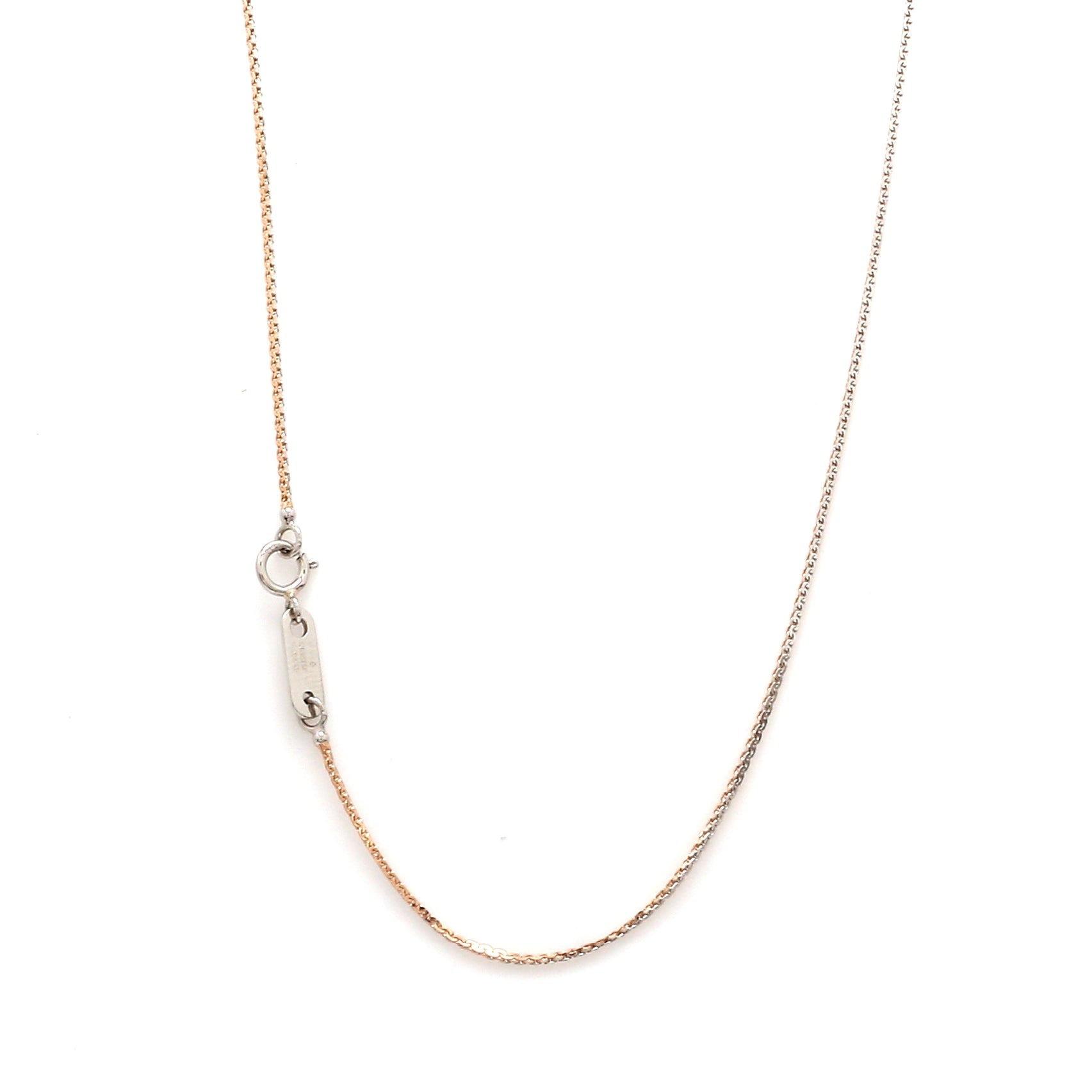 Platinum & Rose Gold Unisex Chain JL PT CH 1140   Jewelove.US