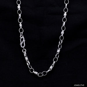 Designer Platinum Oval Links Chain for Men JL PT CH 1178   Jewelove.US