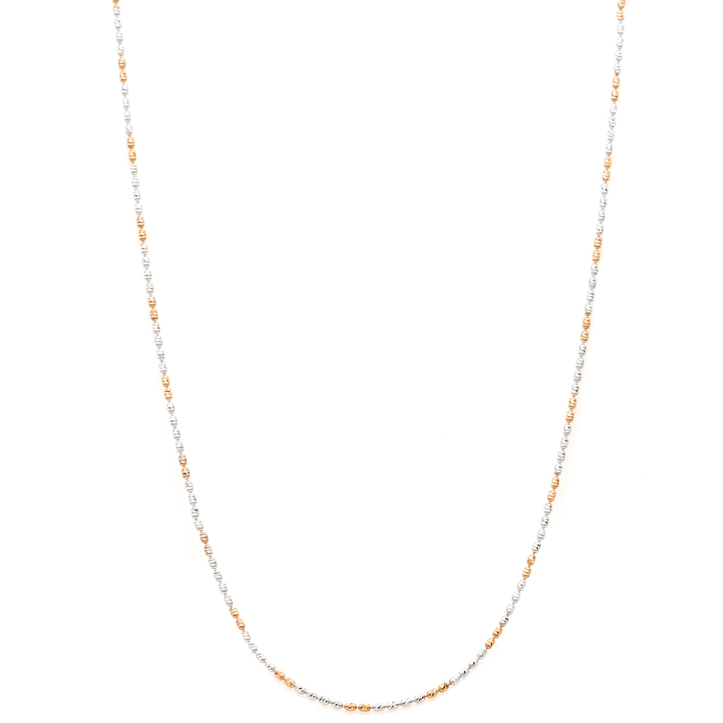 Japanese Platinum Chain with Rose Gold Polish for Women JL PT CH 941   Jewelove.US