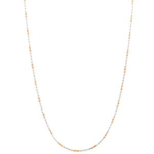 Japanese Platinum Chain with Rose Gold Polish for Women JL PT CH 941