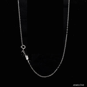 Thin Platinum Chain with Rectangular Links JL PT CH 905   Jewelove.US