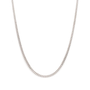 1.8mm Platinum Curb Chain Uni-sex JL PT CH 982