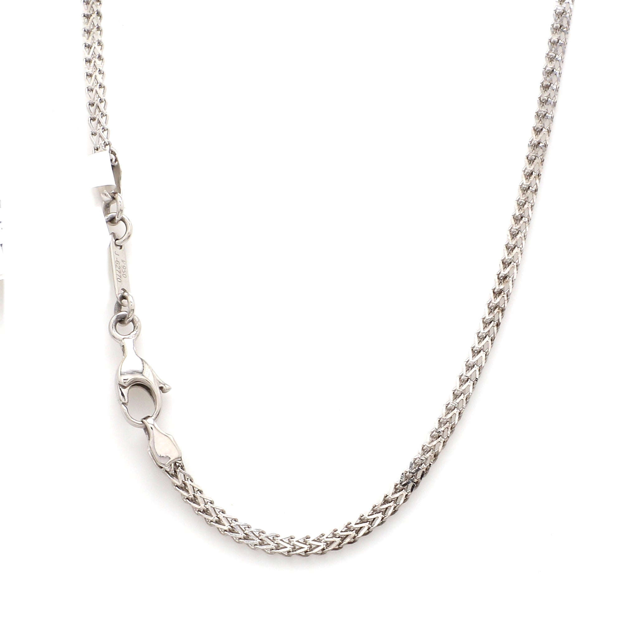 2.25mm Unisex V-Chain in Platinum JL PT CH 983   Jewelove.US