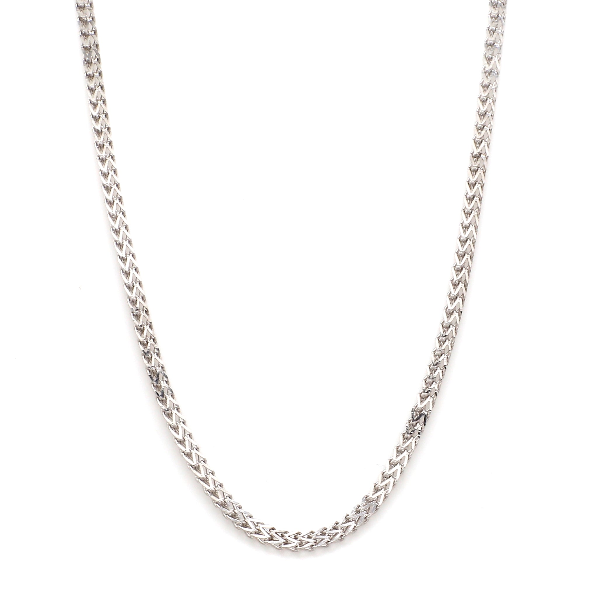 2.25mm Unisex V-Chain in Platinum JL PT CH 983   Jewelove.US