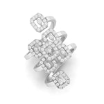 Load image into Gallery viewer, Designer Cocktail Platinum Ring with Diamonds for Women JL PT R-001

