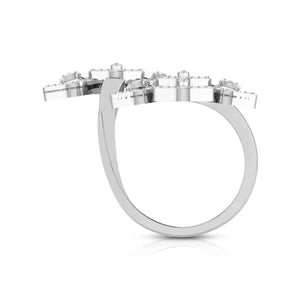 Platinum Cocktail Diamond Ring for Women JL PT R 002