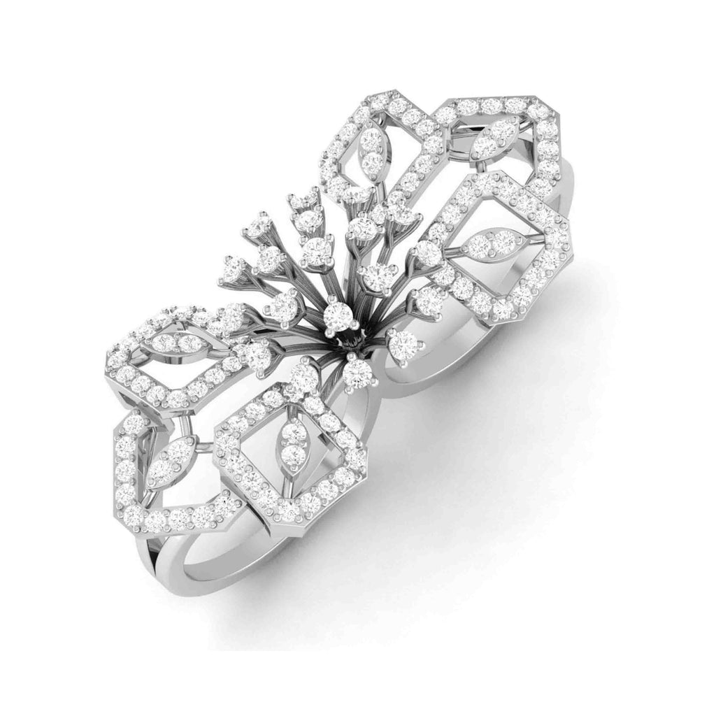Designer Diamond ring in Platinum for Women JL PT R-003  GH-VVS Jewelove.US