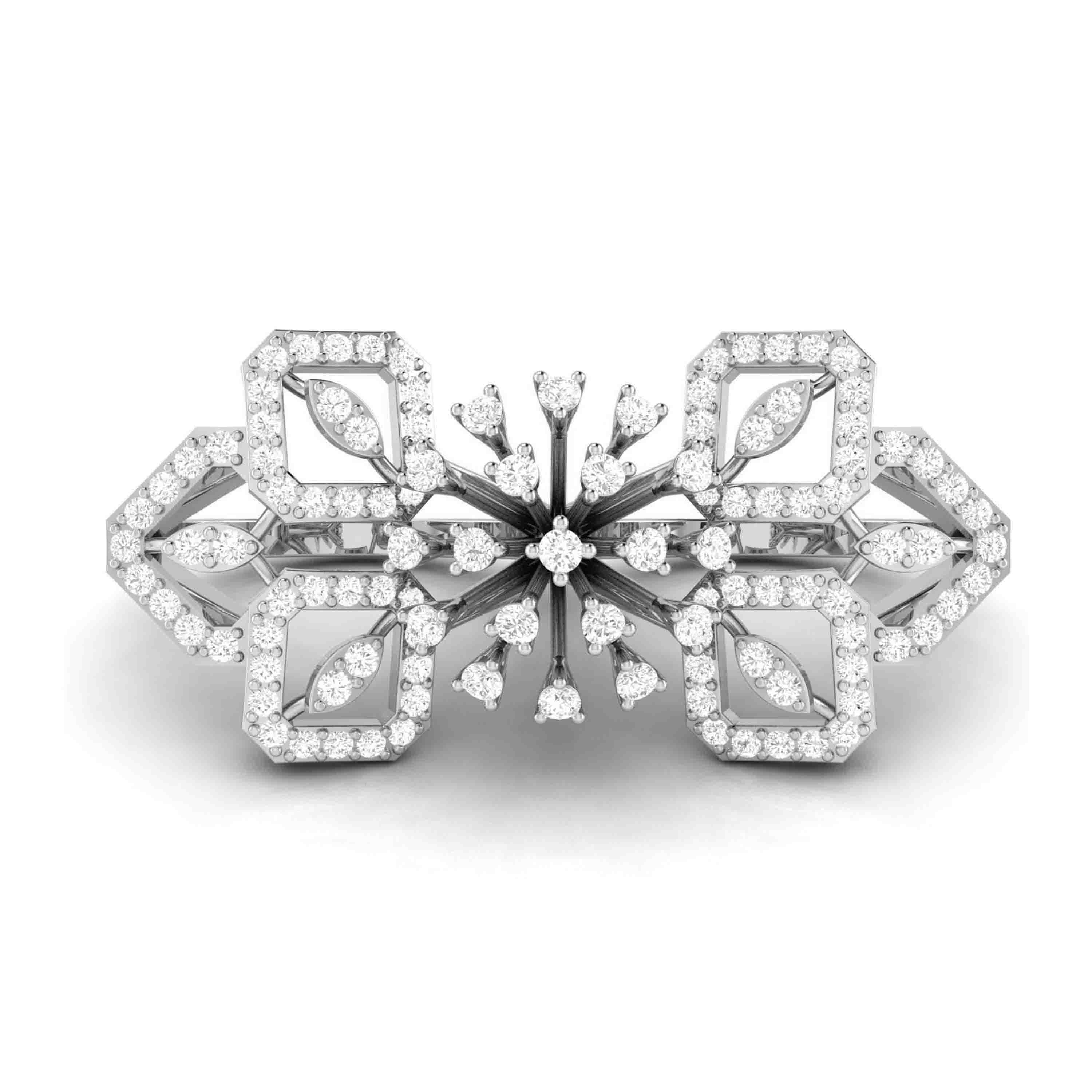 Designer Diamond ring in Platinum for Women JL PT R-003