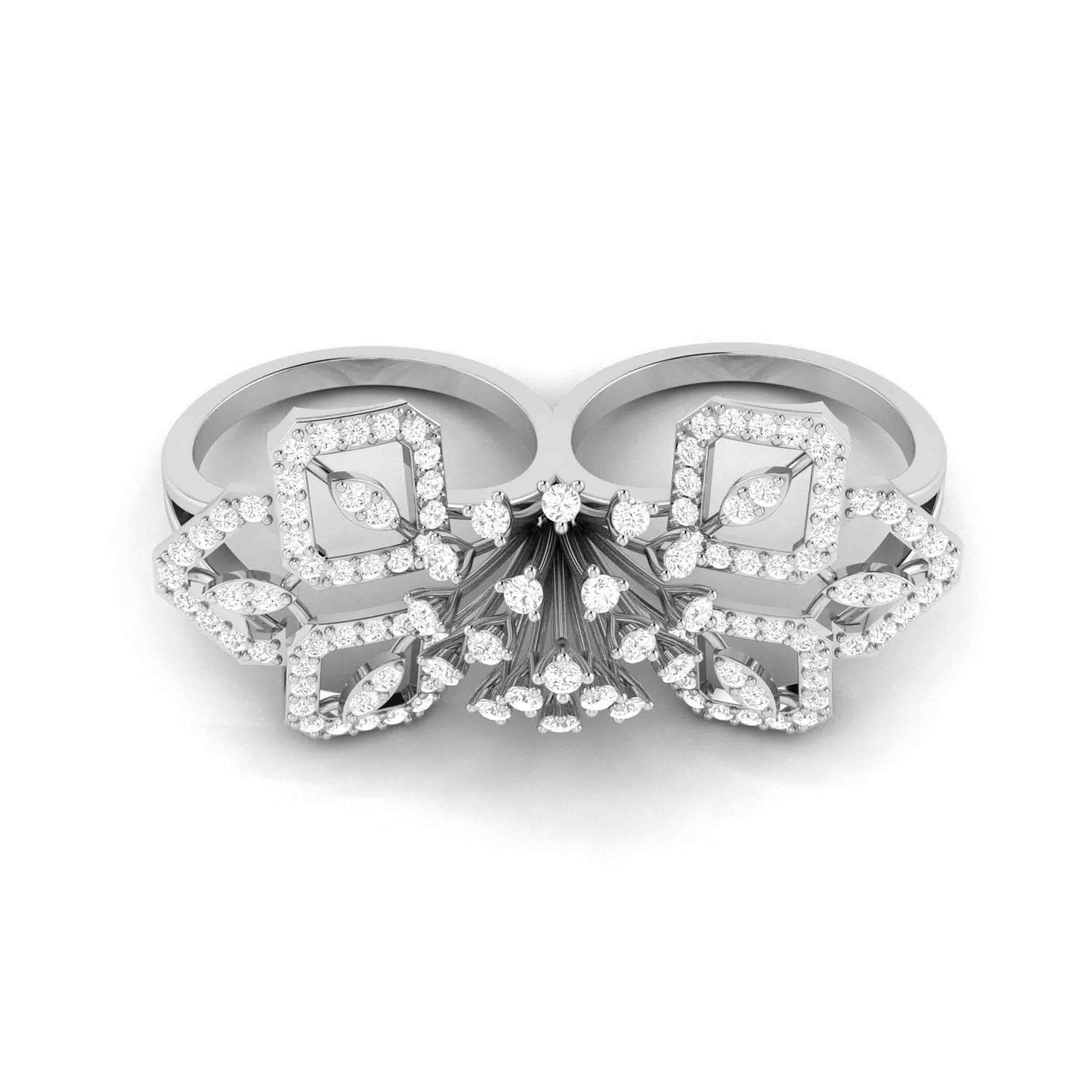 Designer Diamond ring in Platinum for Women JL PT R-003