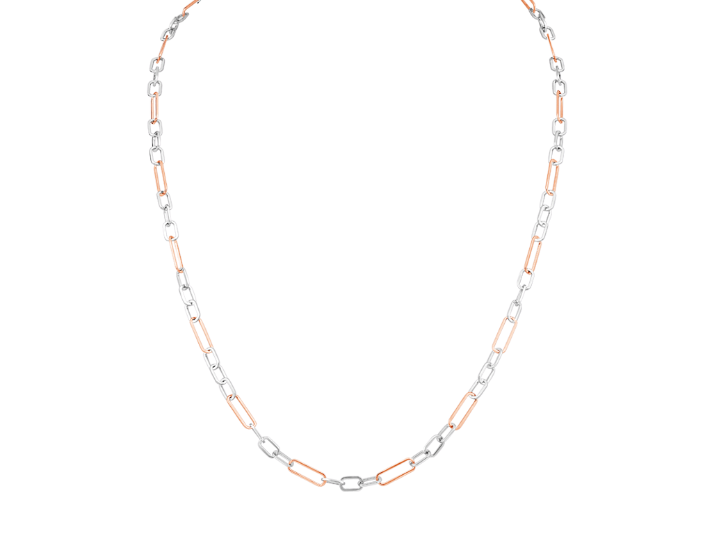 Men of Platinum | Pt + Rose Gold Chain for Men JL PT CH 0228   Jewelove.US