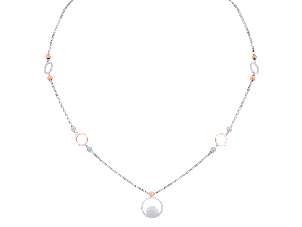 Pt + Rose Gold Chain for Women JL PT CH 0311   Jewelove.US