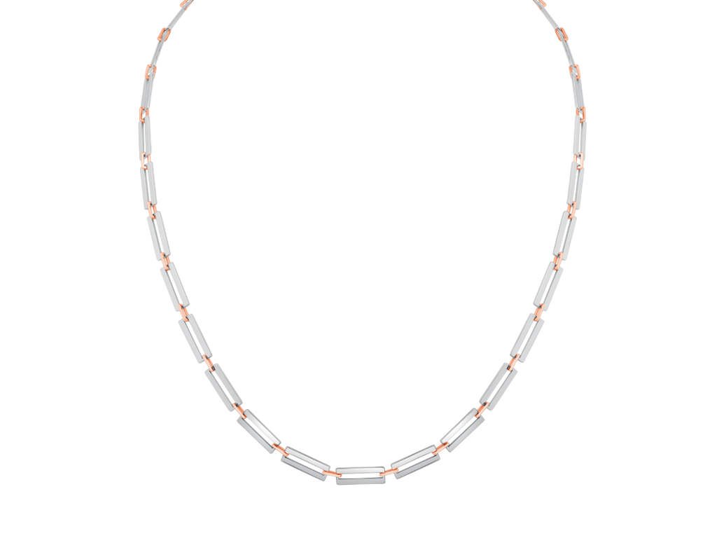 Platinum & Rose Gold Chain for Men JL PT CH 0314   Jewelove.US