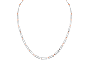 Platinum & Rose Gold Chain for Men JL PT CH 0314   Jewelove.US