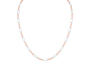 Men of Platinum | Pt + Rose Gold Chain for Men JL PT CH 0317   Jewelove.US