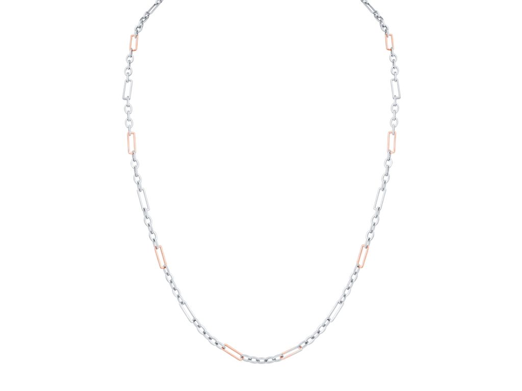 Men of Platinum | Pt + Rose Gold Chain for Men JL PT CH 0381   Jewelove.US