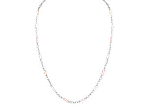 Men of Platinum | Pt + Rose Gold Chain for Men JL PT CH 0381   Jewelove.US