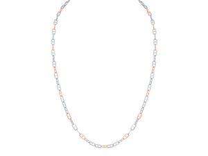 Men of Platinum | Pt + Rose Gold Chain for Men JL PT CH 0385   Jewelove.US