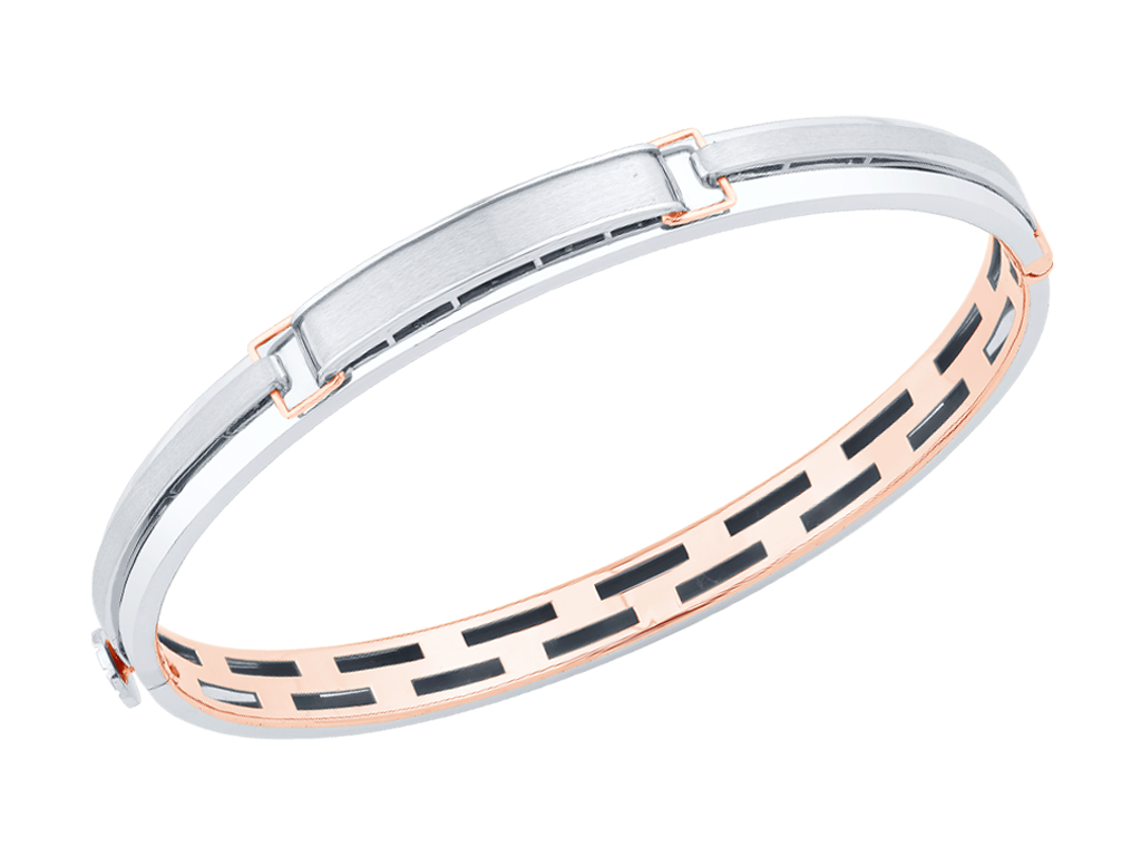 Men of Platinum | Bracelet with Rose Gold for Men JL PTB 0410   Jewelove.US