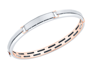 Men of Platinum | Bracelet with Rose Gold for Men JL PTB 0410   Jewelove.US