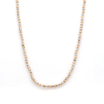 Load image into Gallery viewer, Japanese 2mm Diamond Cut Ball Platinum Rose Gold Chain JL PT CH 1062
