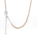Load image into Gallery viewer, Japanese 2mm Diamond Cut Ball Platinum Rose Gold Chain JL PT CH 1062
