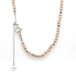 Load image into Gallery viewer, 3mm Japanese Platinum &amp; Rose Gold Diamond Cut Ball Chain JL PT CH 1063   Jewelove.US
