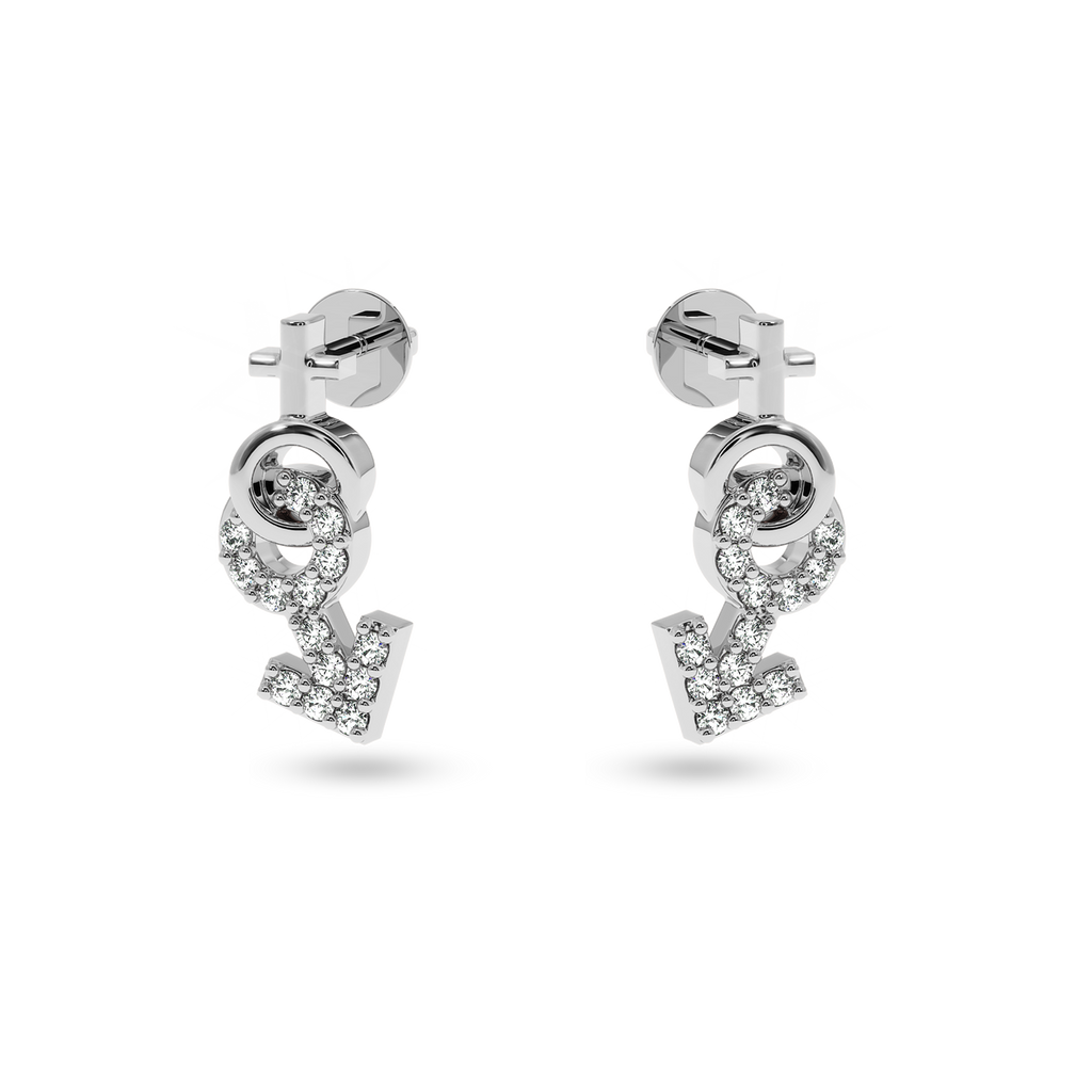 Platinum Diamond Earrings JL PT E LC801  VVS-GH Jewelove.US