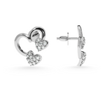 Load image into Gallery viewer, Designer Platinum Diamond Heart Earrings JL PT E LC812   Jewelove.US
