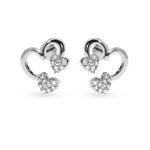 Load image into Gallery viewer, Designer Platinum Diamond Heart Earrings JL PT E LC812  VVS-GH Jewelove.US
