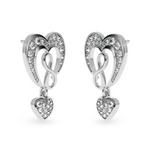 Load image into Gallery viewer, Designer Platinum Diamond Heart Earrings JL PT E LC813   Jewelove.US
