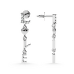 Load image into Gallery viewer, Designer Platinum Diamond Earrings for Women  JL PT E LC819
