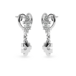 Load image into Gallery viewer, Designer Platinum Diamond Heart Earrings JL PT E LC823
