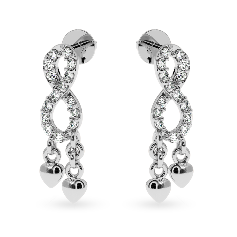 Designer Platinum Diamond Earrings for Women  JL PT E LC827  VVS-GH Jewelove.US