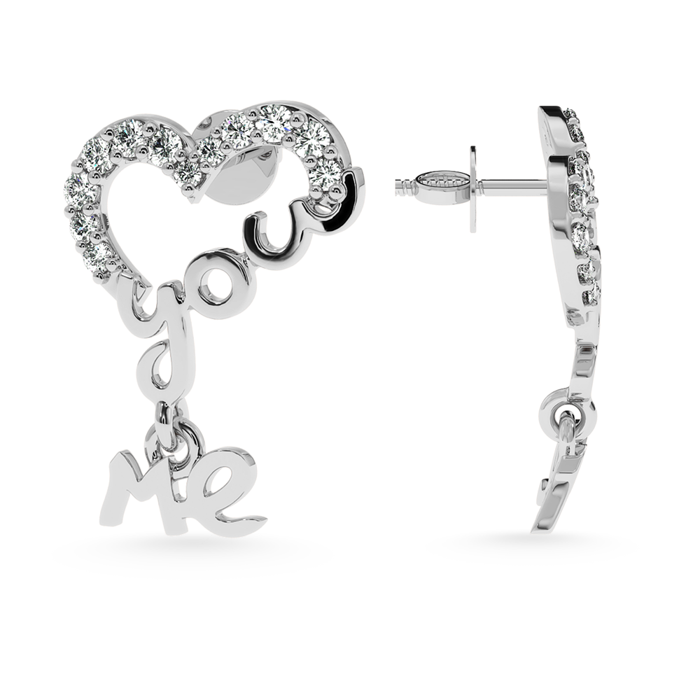 Designer Platinum Diamond Earrings for Women  JL PT E LC829