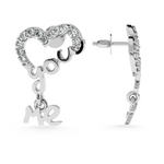 Load image into Gallery viewer, Designer Platinum Diamond Earrings for Women  JL PT E LC829
