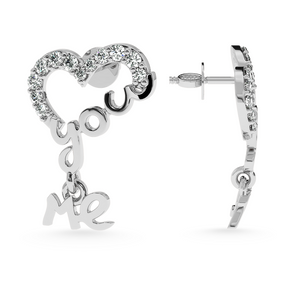 Designer Platinum Diamond Earrings for Women  JL PT E LC829