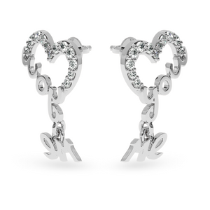 Designer Platinum Diamond Earrings for Women  JL PT E LC829