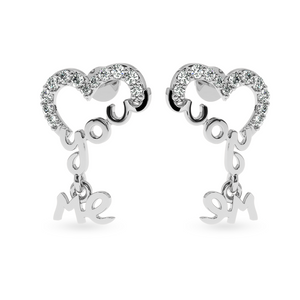 Designer Platinum Diamond Earrings for Women  JL PT E LC829