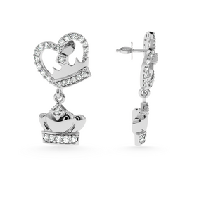 Designer Platinum Diamond Earrings for Women  JL PT E LC831