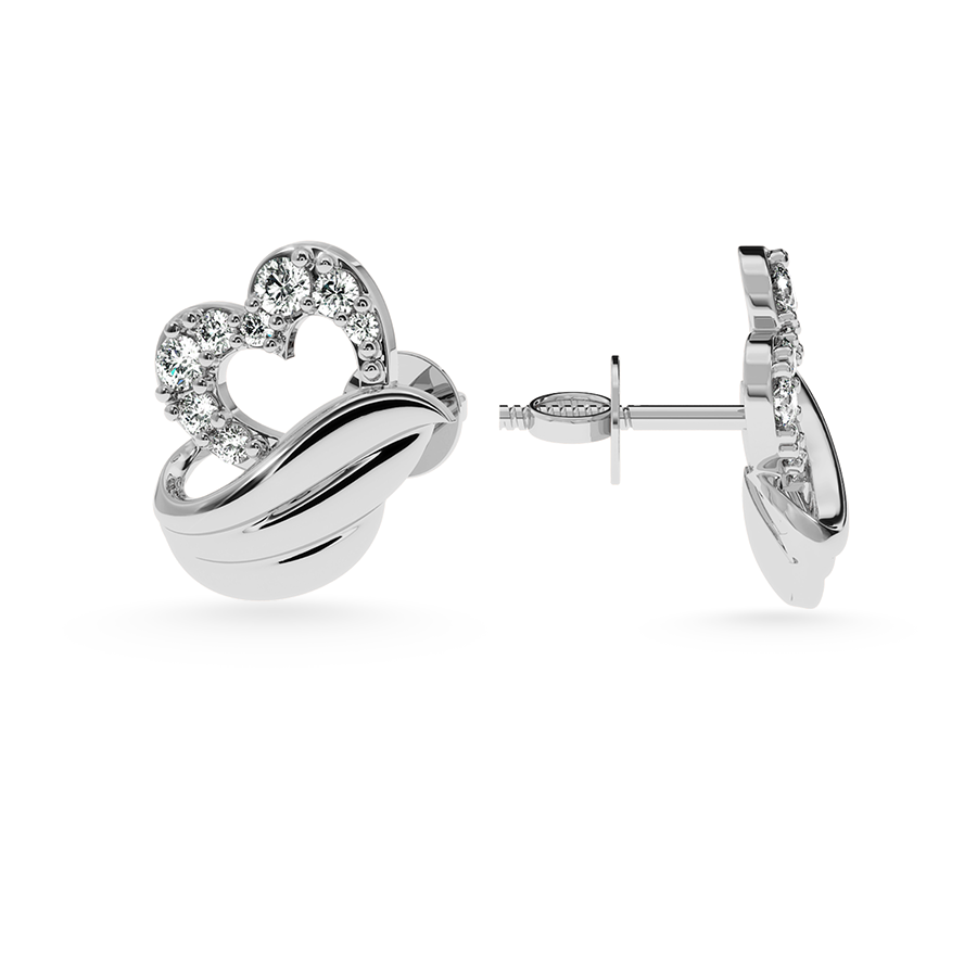 Designer Platinum Diamond Earrings for Women  JL PT E LC834   Jewelove.US