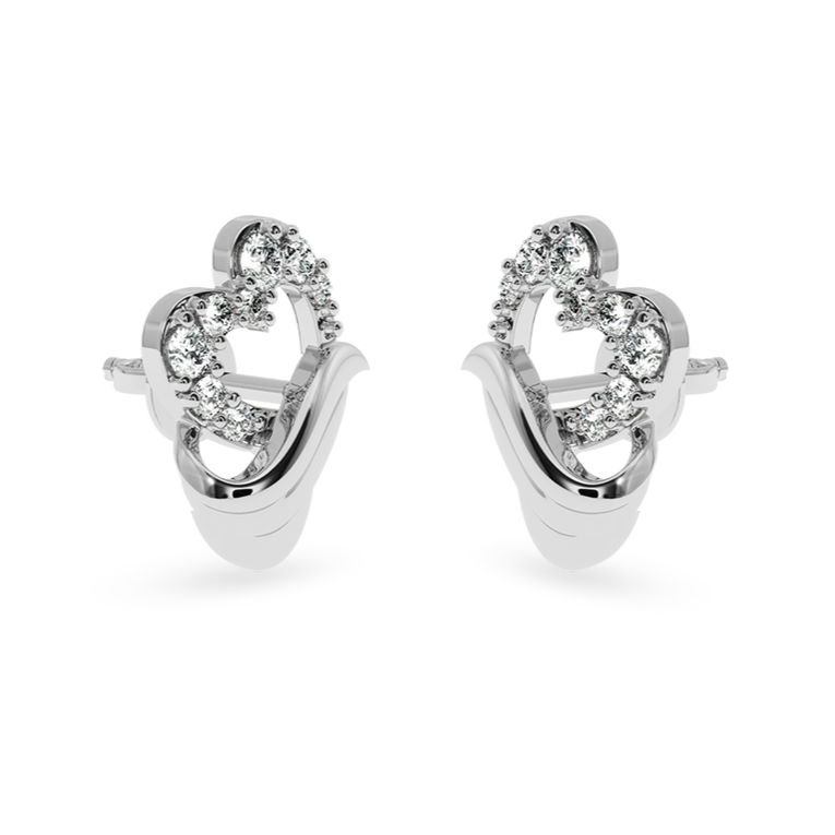 Designer Platinum Diamond Earrings for Women  JL PT E LC834   Jewelove.US