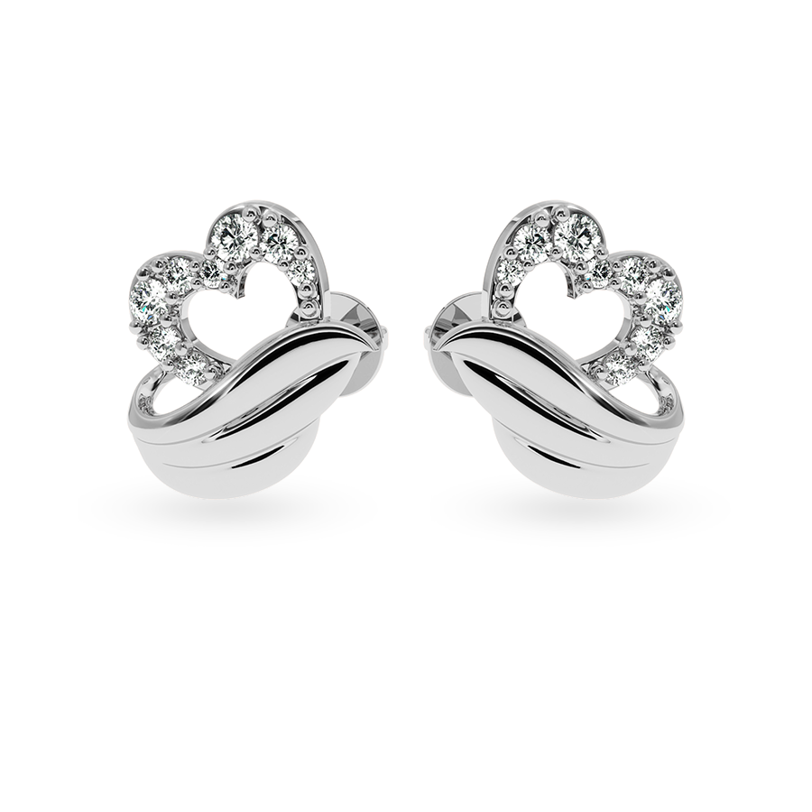 Designer Platinum Diamond Earrings for Women  JL PT E LC834  VVS-GH Jewelove.US