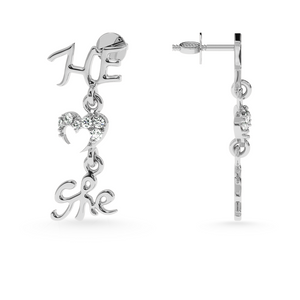 Designer Platinum Diamond Earrings for Women  JL PT E LC835   Jewelove.US