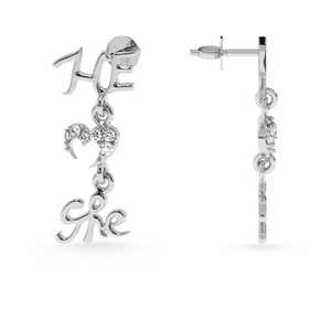 Designer Platinum Diamond Earrings for Women  JL PT E LC835