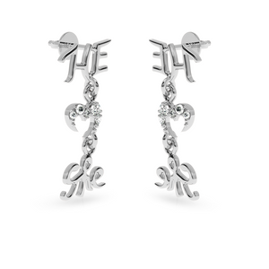 Designer Platinum Diamond Earrings for Women  JL PT E LC835