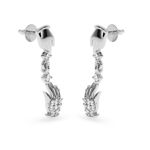Designer Platinum Diamond Earrings for Women  JL PT E LC836