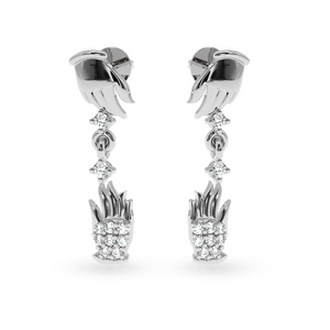 Designer Platinum Diamond Earrings for Women  JL PT E LC836